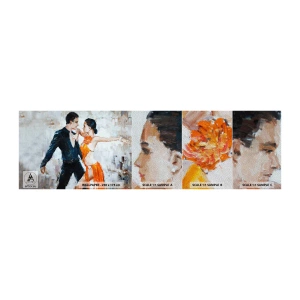 Prøve Fototapet Premium Sand - Dirty dancing - Abstraktion, Dans, Tango - 100x30 cm