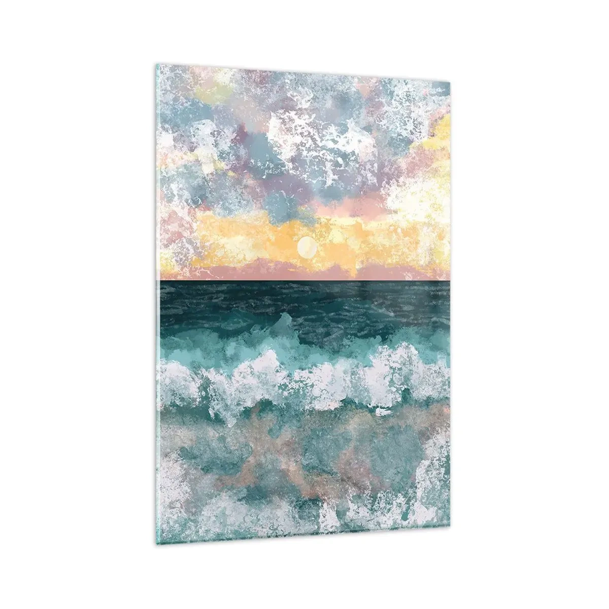 Billede på glas - Vand, lys, luft - 80x120 cm