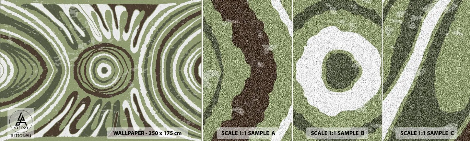 Prøve Fototapet Selvklæbende Deluxe Sticker - Eksplosion af følelser - Ældret, Boho, Stykke - 100x30 cm