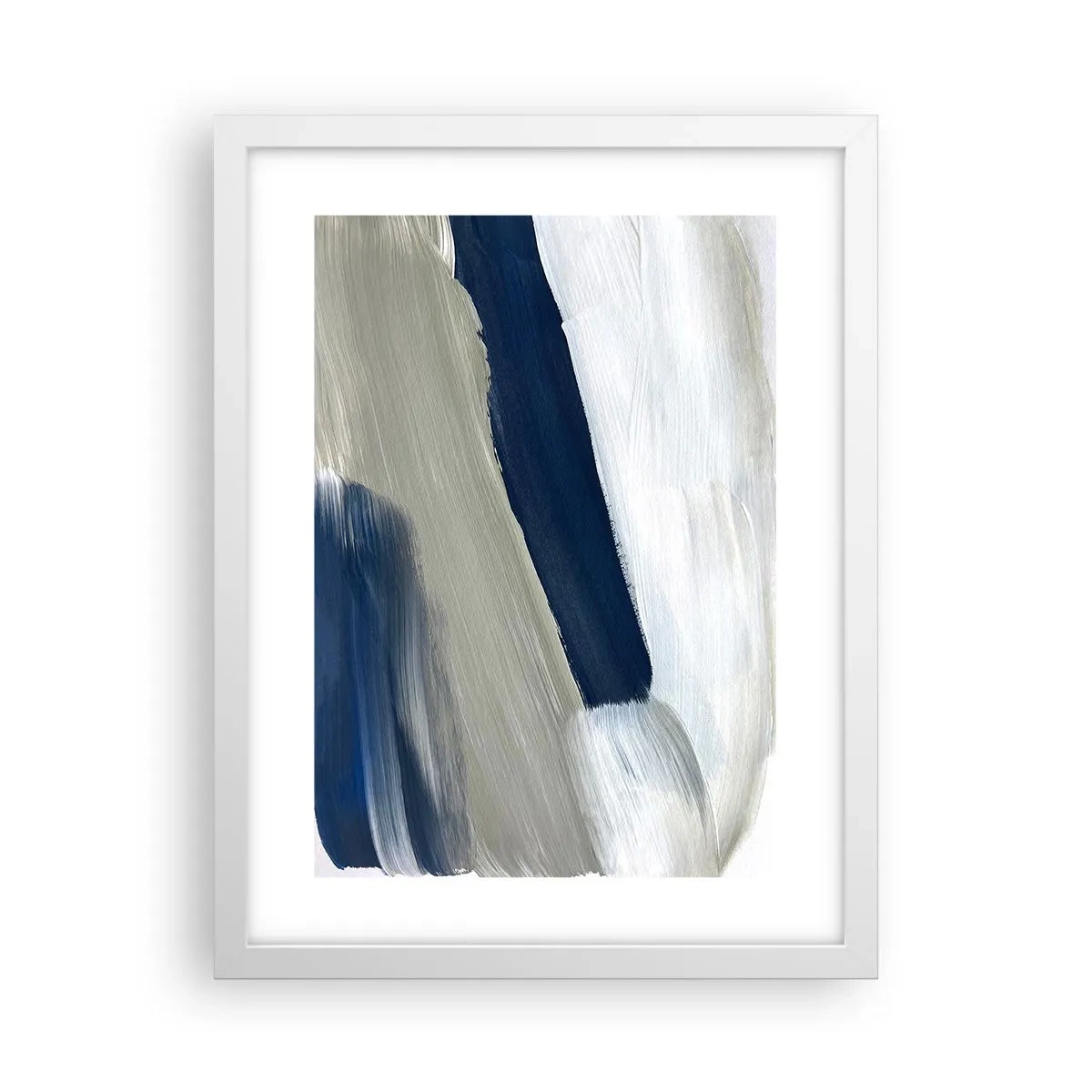 Plakat i hvid ramme - Møde med det hvide - 30x40 cm