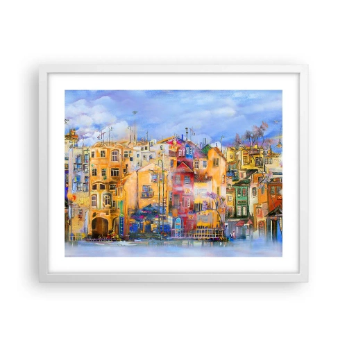 Plakat i hvid ramme - Vi er sammen - 50x40 cm