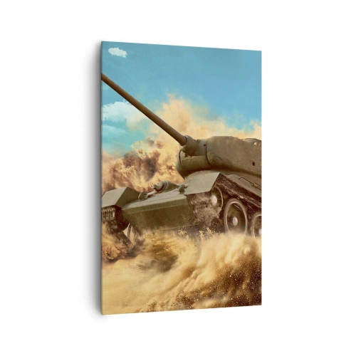 Lærredstryk - Billede på lærred - Ikke at slå - 80x120 cm