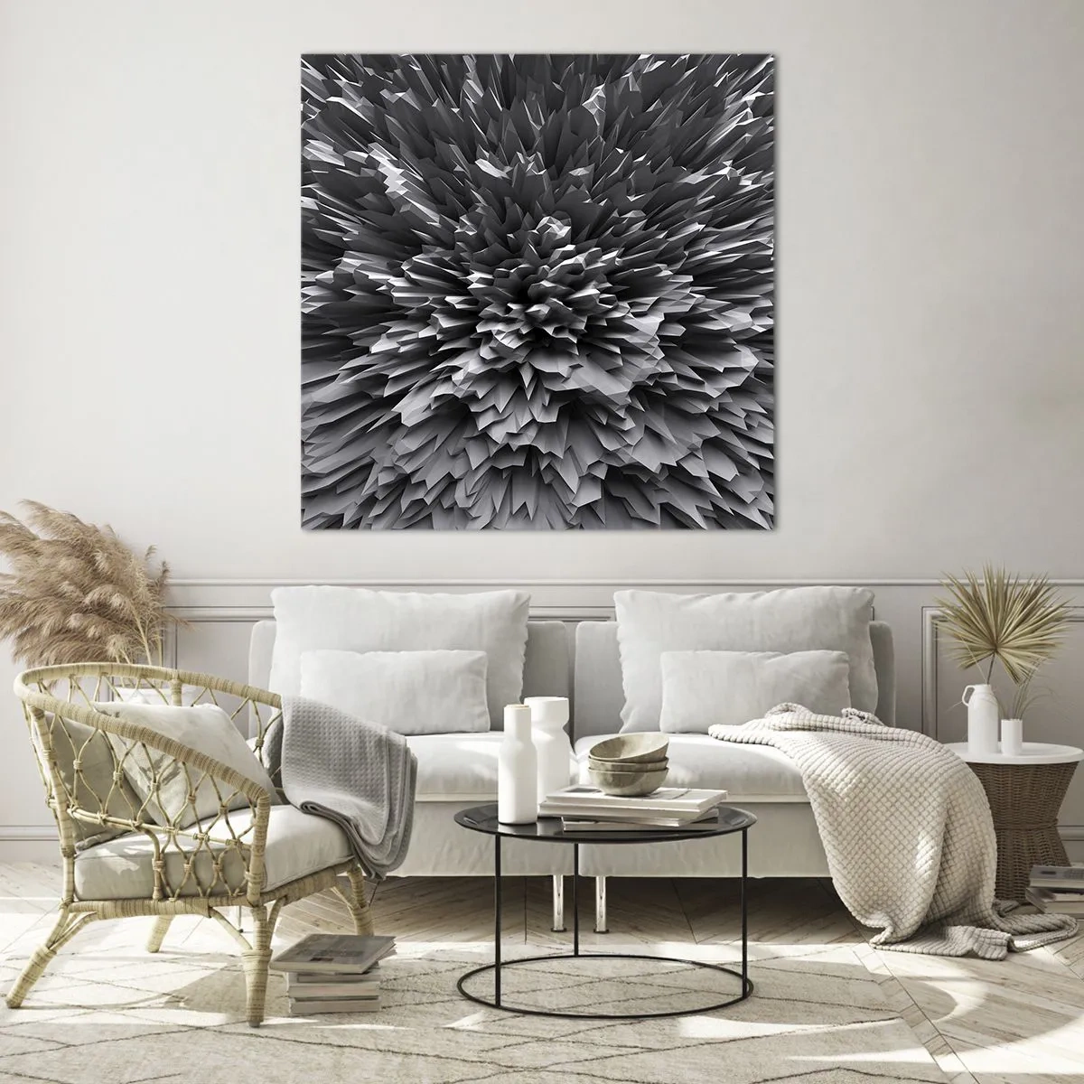 Billede på glas - Det kan ikke blive skarpere end dette - 40x40 cm