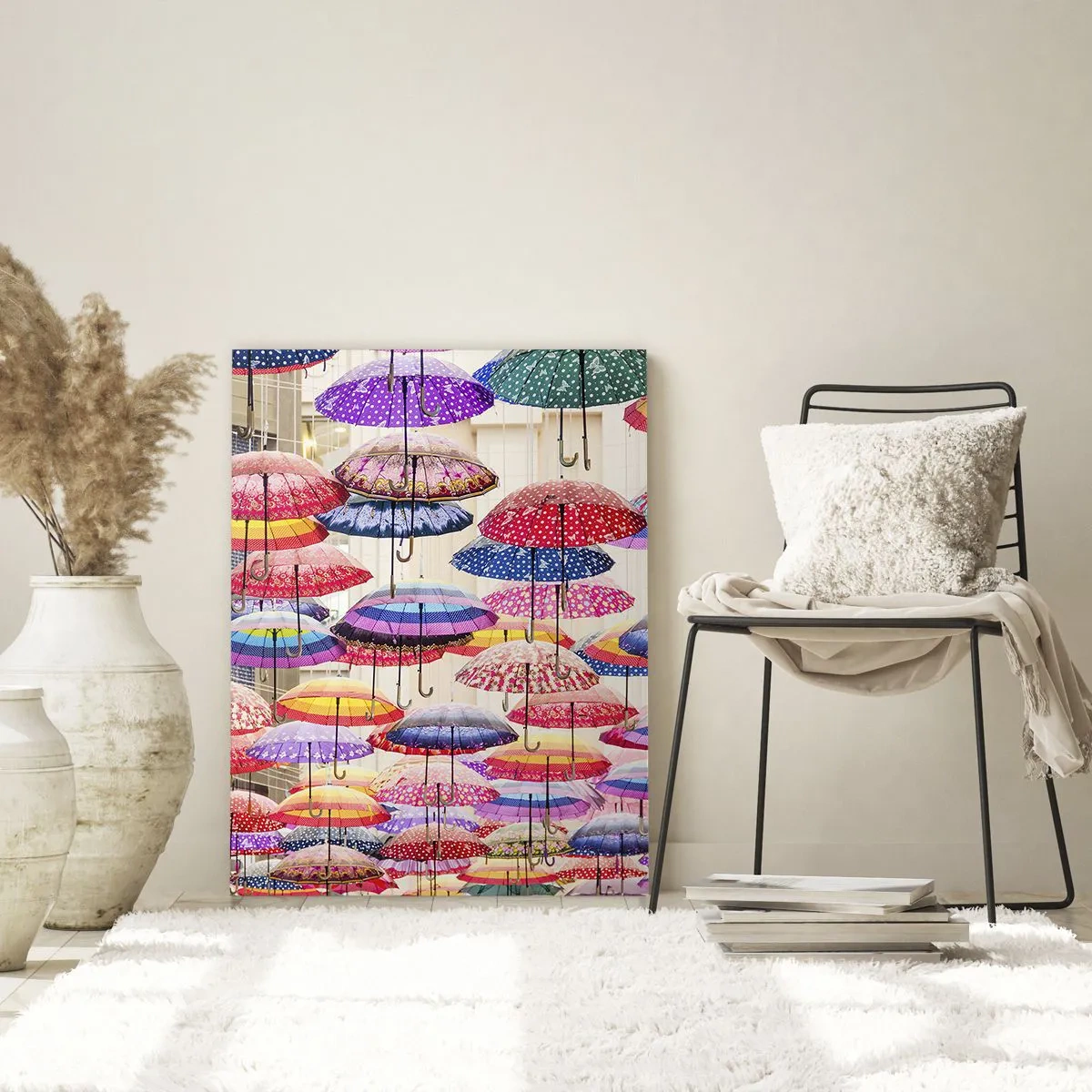 Billede på glas - Engen i byen - 50x70 cm