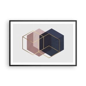 Plakat i sort ramme - Styrken ved enkelhed - 91x61 cm