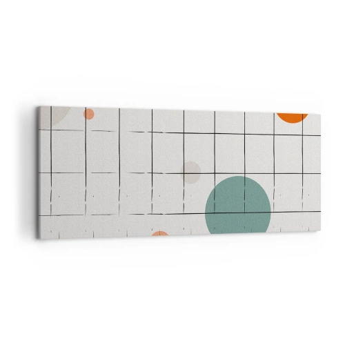 Lærredstryk - Billede på lærred - Fanget i en fælde. Os eller dem? - 120x50 cm