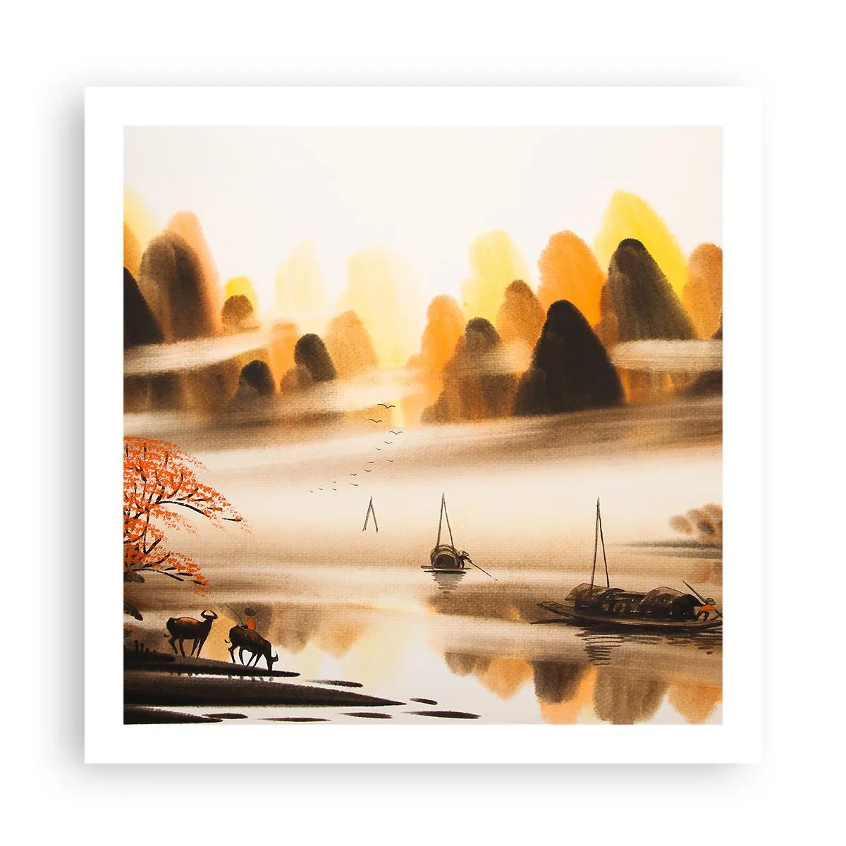 Plakat - Længere væk end det fjerne Østen - 60x60 cm