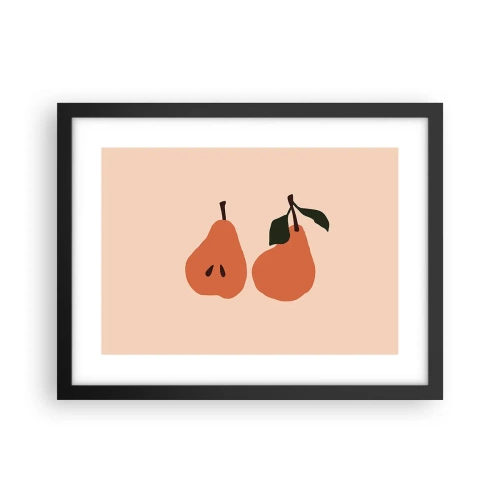 Plakat i sort ramme - Sødmen selv - 40x30 cm