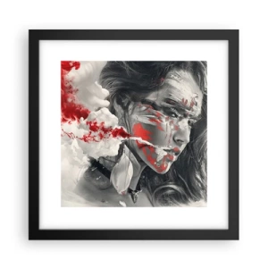 Plakat i sort ramme - I det absurdes damp - 30x30 cm