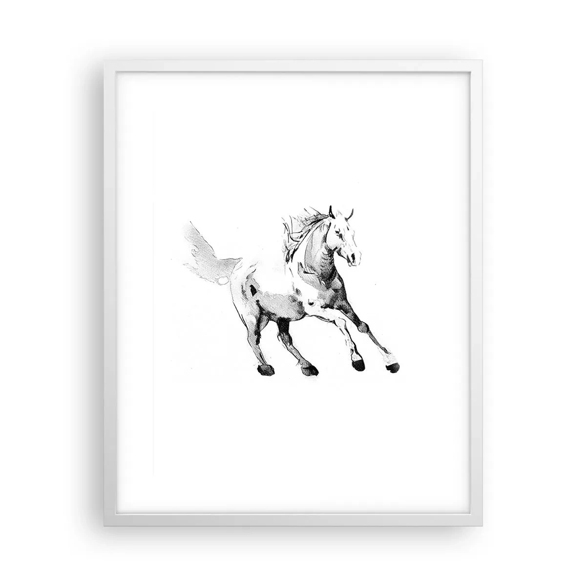 Plakat i hvid ramme - Utæmmet sjæl - 40x50 cm