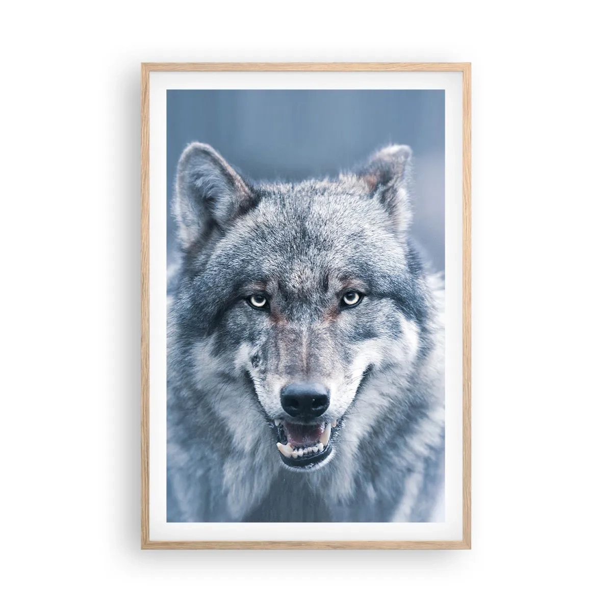 Plakat i ramme af lyst egetræ - Vil du tage udfordringen op? - 61x91 cm