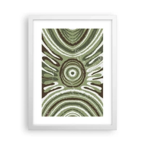 Plakat i hvid ramme - Eksplosion af følelser - 30x40 cm