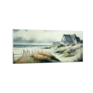 Billede på glas - Væk fra trængsel og travlhed - 120x50 cm