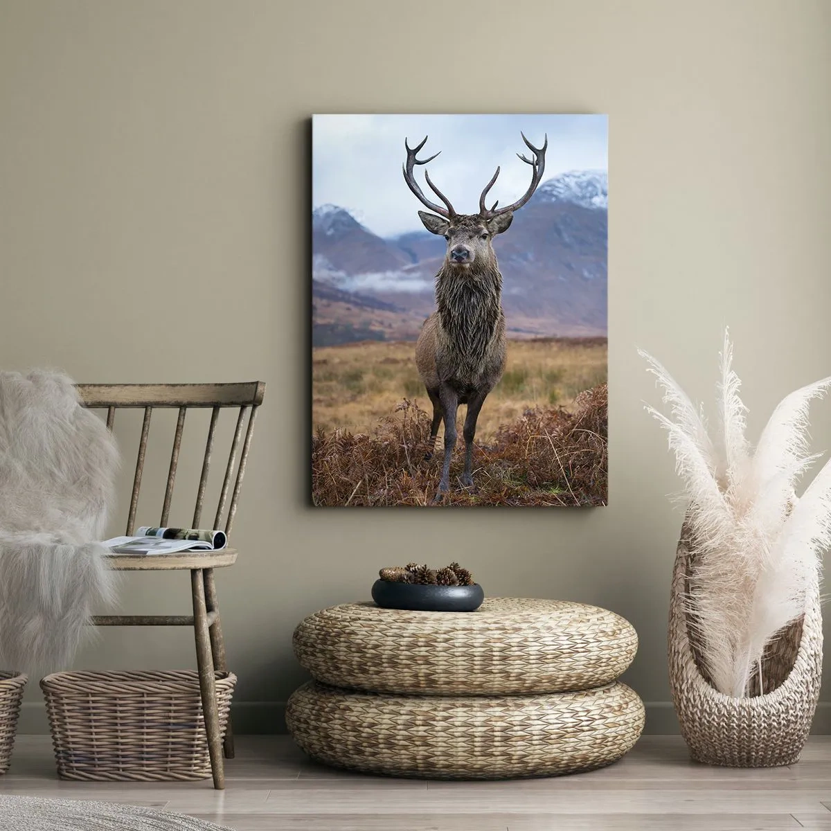 Lærredstryk - Billede på lærred - På deres egen jord - 80x120 cm