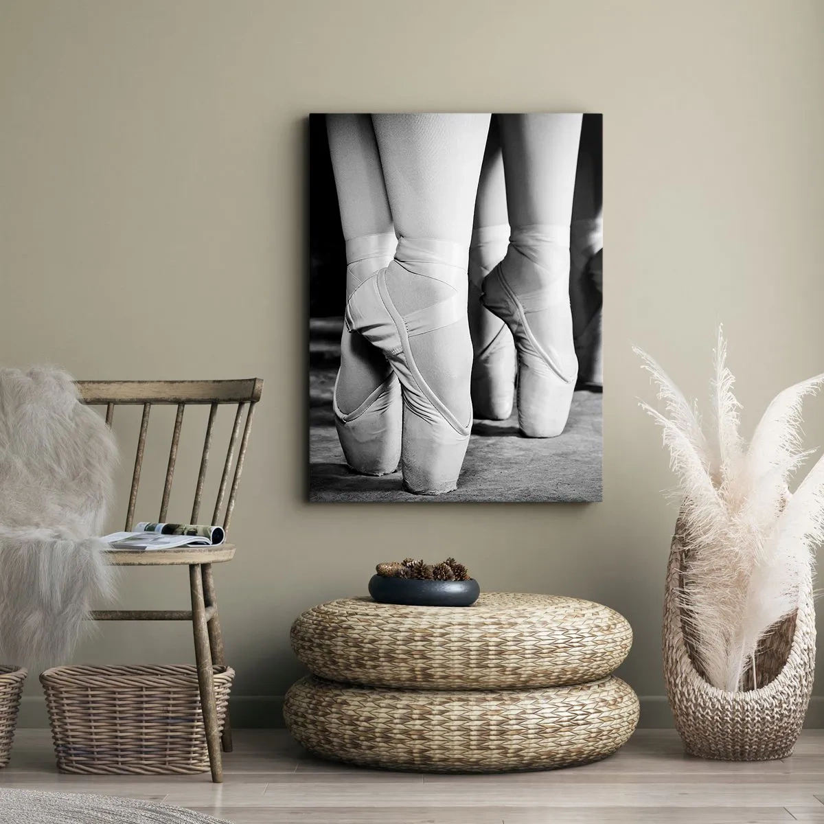Lærredstryk - Billede på lærred - Sammen, let - 50x70 cm