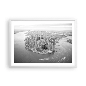 Plakat i hvid ramme - Hvordan kan man ikke elske? - 70x50 cm