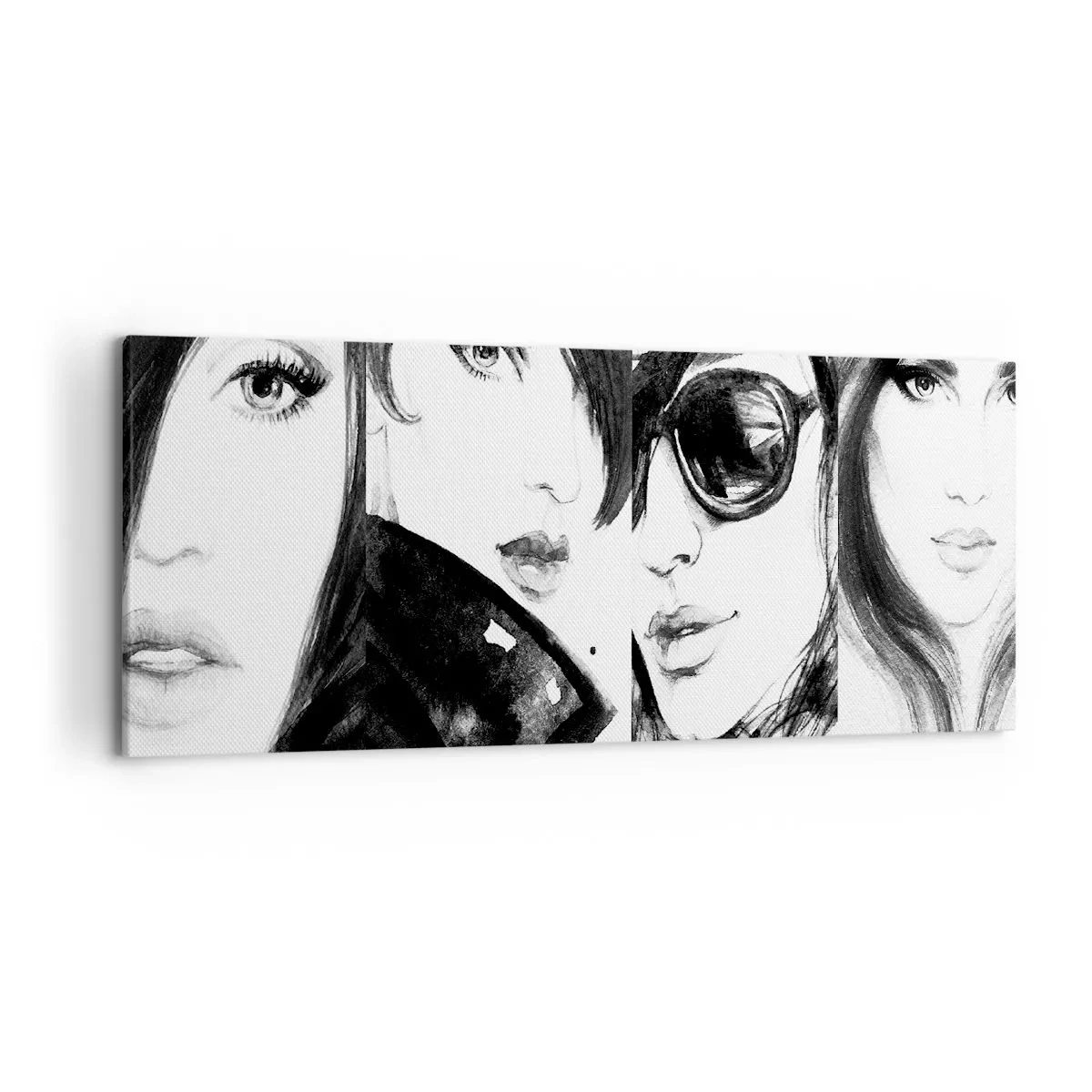 Lærredstryk - Billede på lærred - Skønhed mangedoblet - 120x50 cm