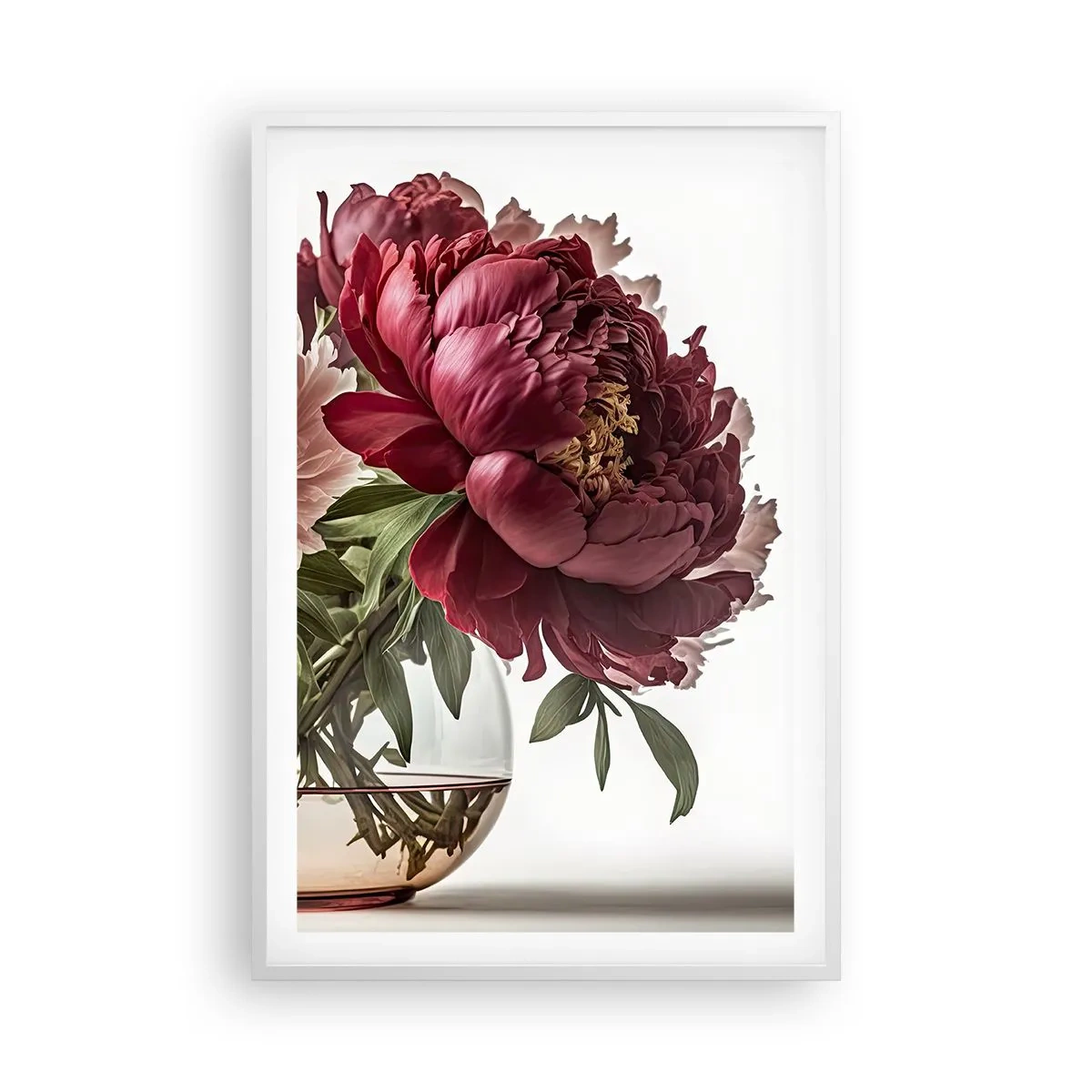 Plakat i hvid ramme - I fuldt flor af skønhed - 61x91 cm