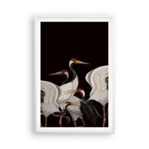 Plakat i hvid ramme - Fugle anliggender - 61x91 cm
