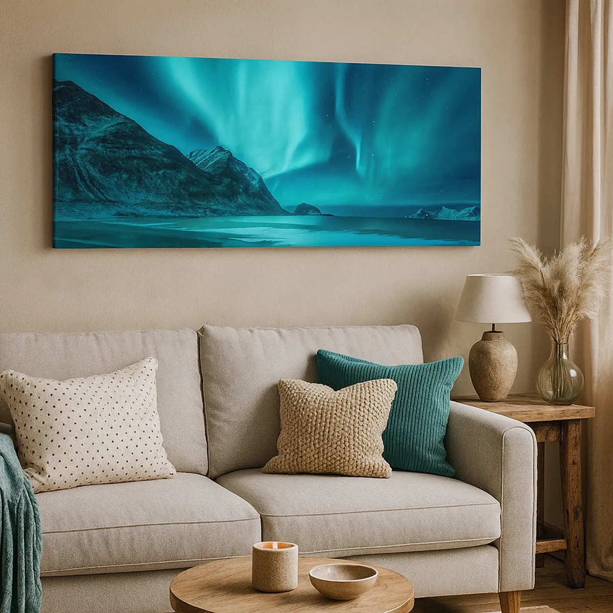 Lærredstryk - Billede på lærred - Nordens vidundere - 30x30 cm