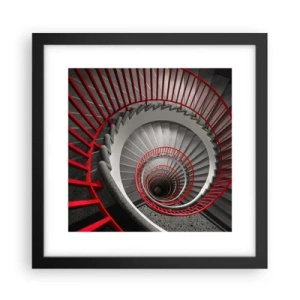 Plakat i sort ramme - Arkitektoniske lege - 30x30 cm