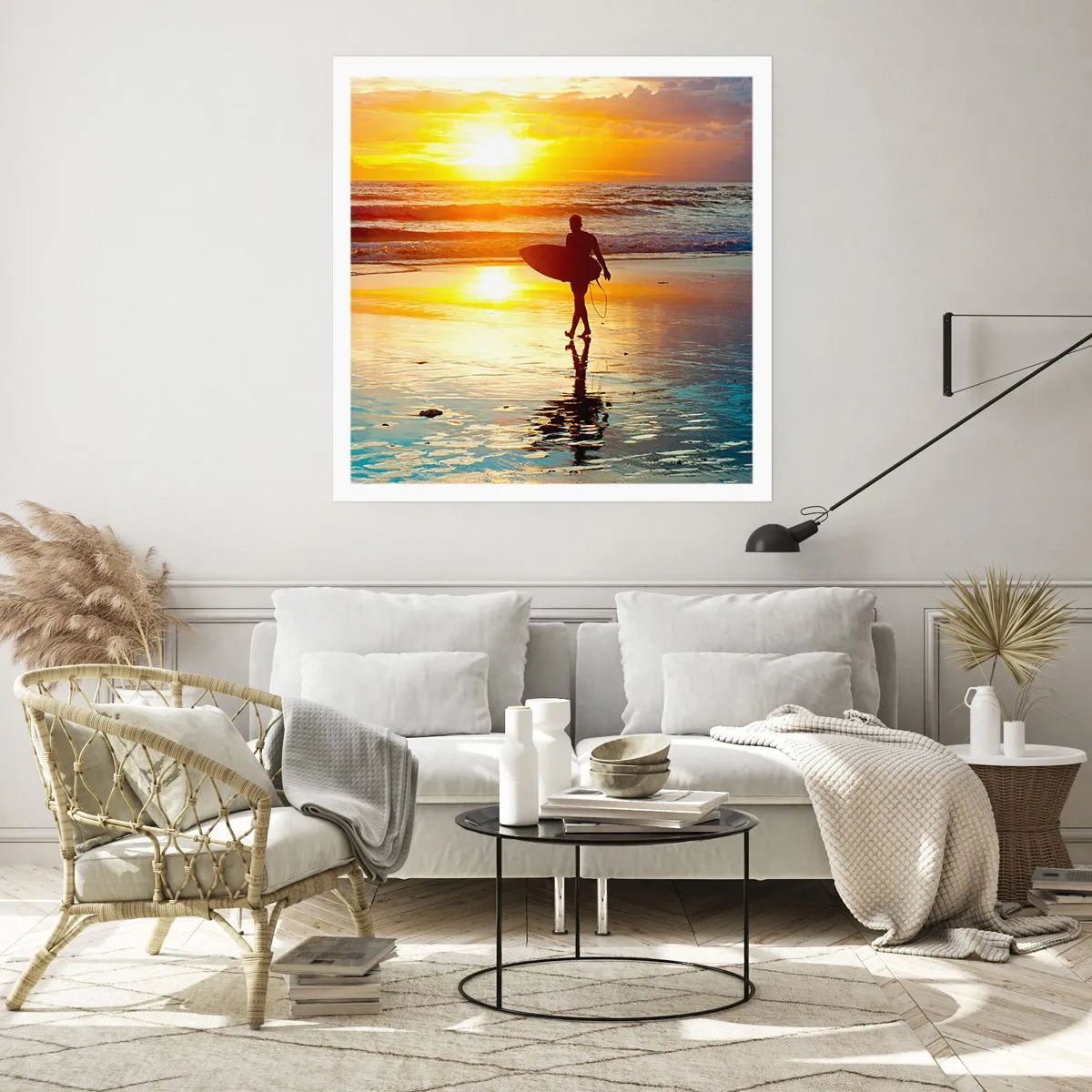 Plakat - Krigerens tilbagevenden - 60x60 cm