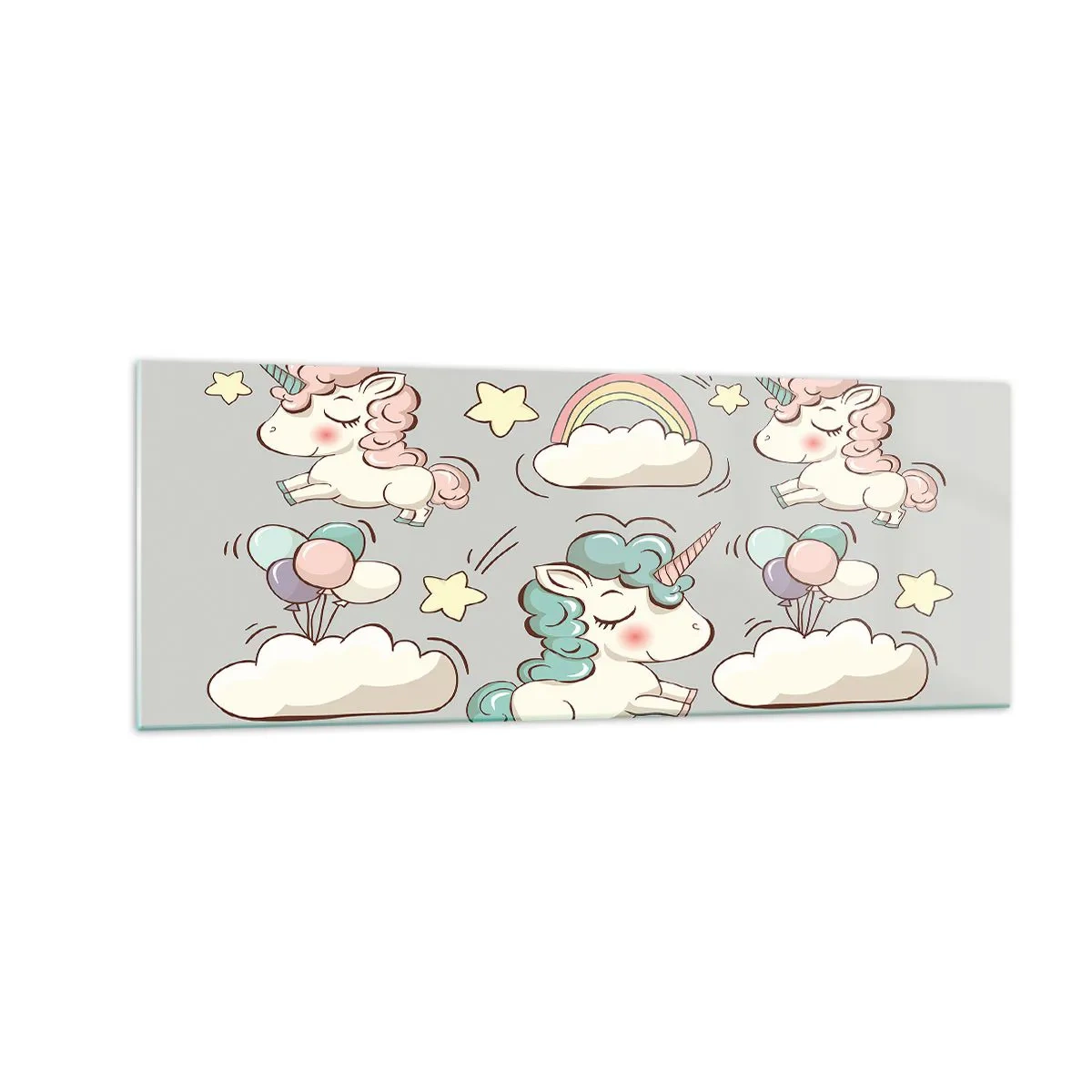 Billede på glas - Der er bestemt ... - 140x50 cm