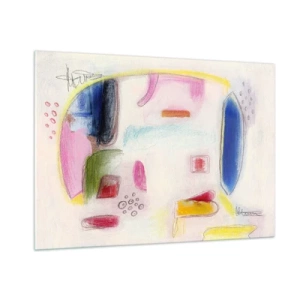 Billede på glas - Mere konveks end konkav eller flad - 100x70 cm