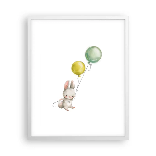 Plakat i hvid ramme - Jeg vil også anbefale den! - 40x50 cm