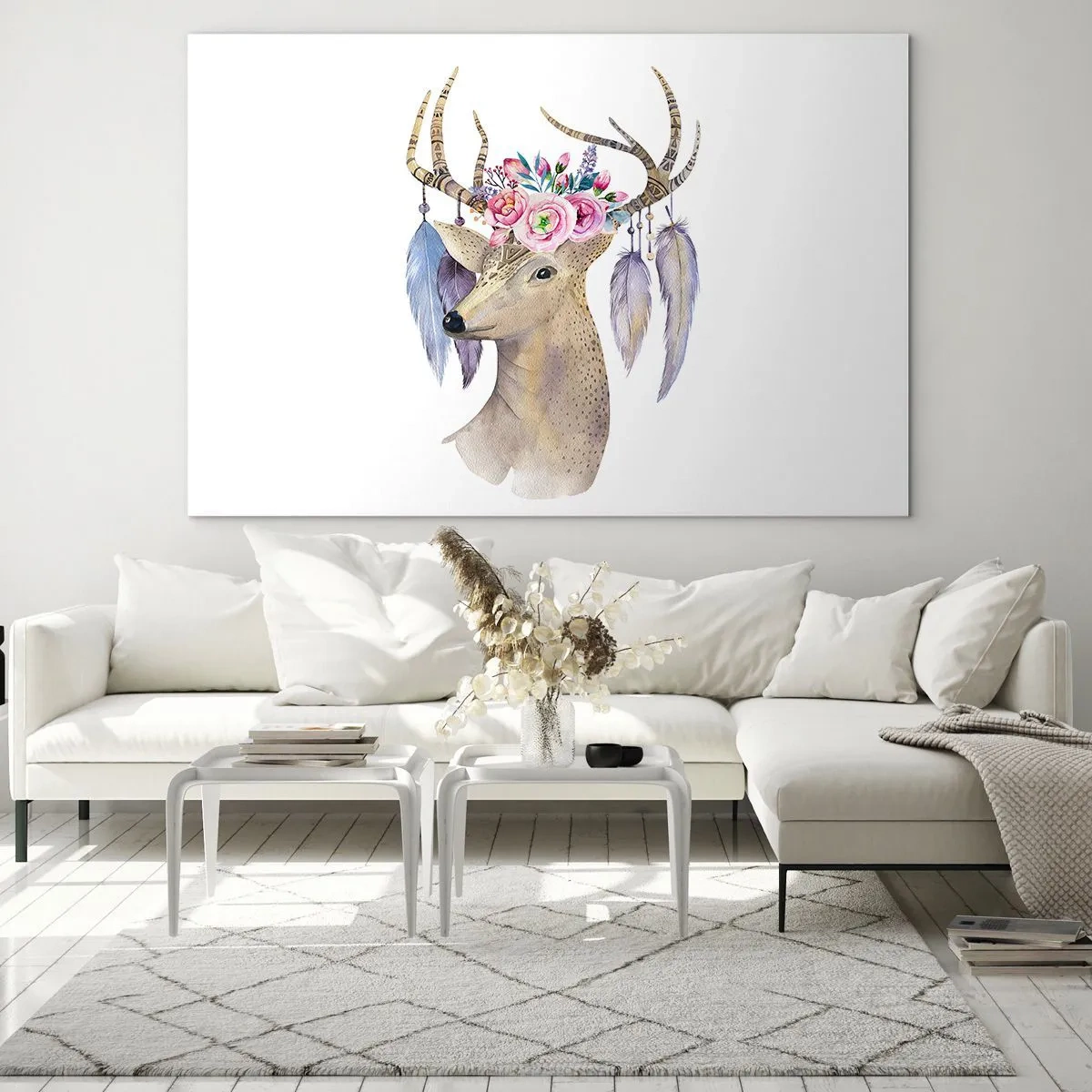 Billede på glas - Sjælsguide - blid, uskyldig - 120x80 cm