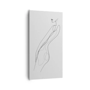 Lærredstryk - Billede på lærred - Næppe et løfte - 65x120 cm