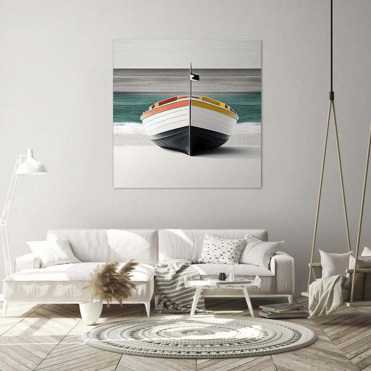 Lærredstryk - Billede på lærred - På sin plads - 60x60 cm