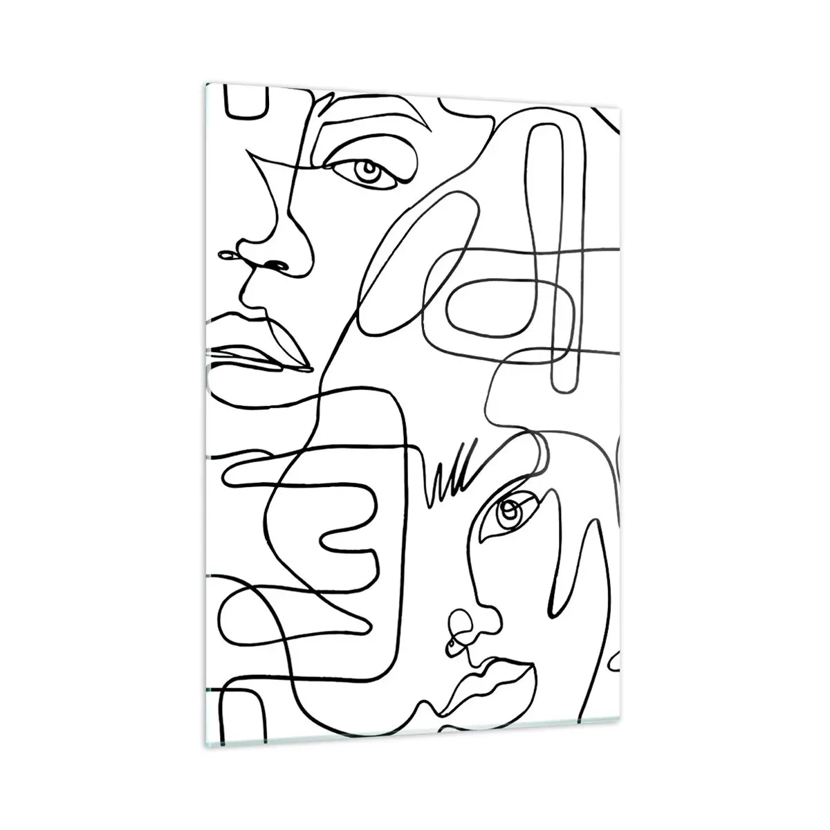 Billede på glas - I sammenfiltrede følelser - 50x70 cm