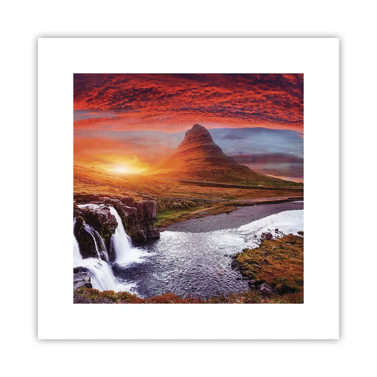 Plakat - En udsigt over Midgård - 30x30 cm