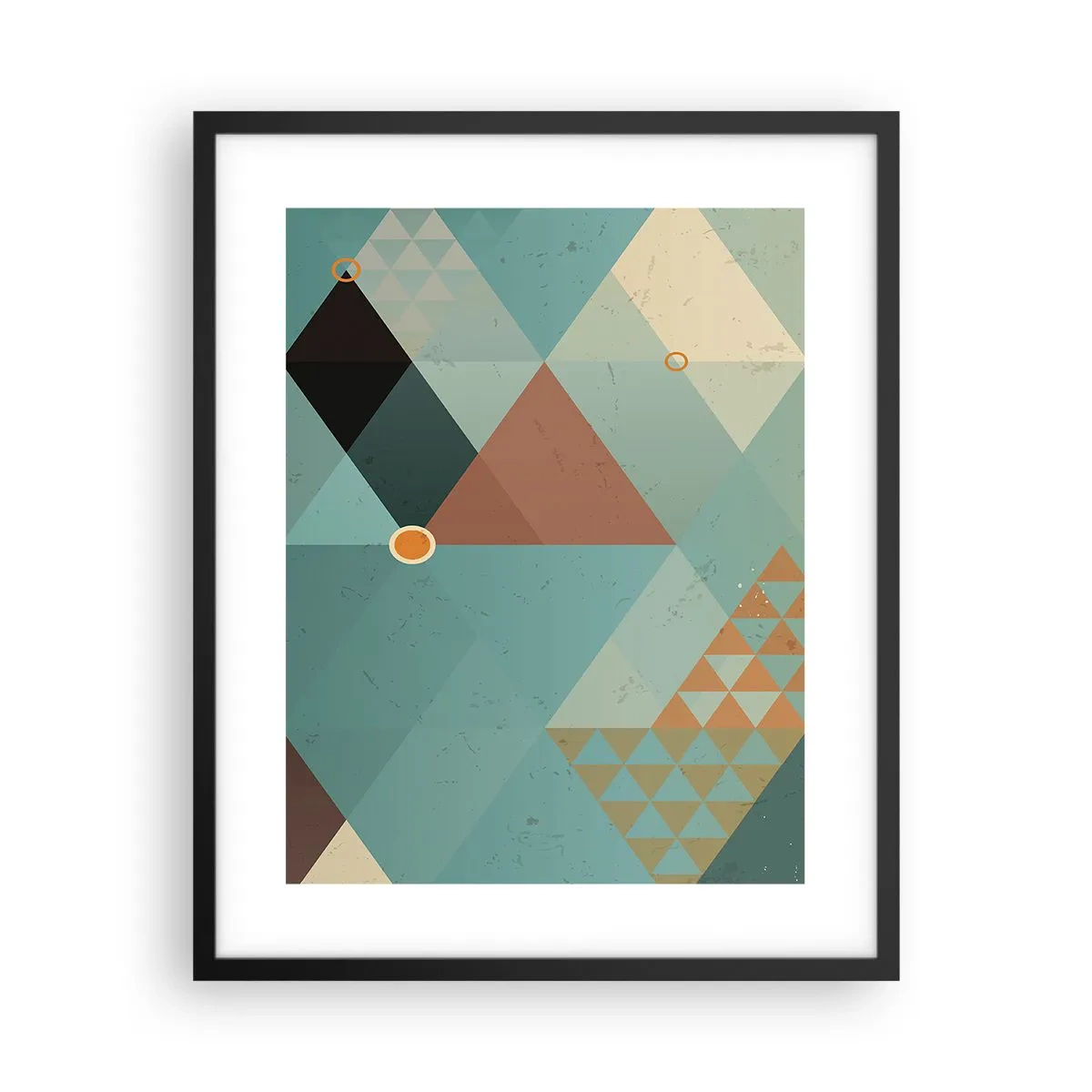 Plakat i sort ramme - Enhed af mangfoldighed, mangfoldighed af enhed - 40x50 cm