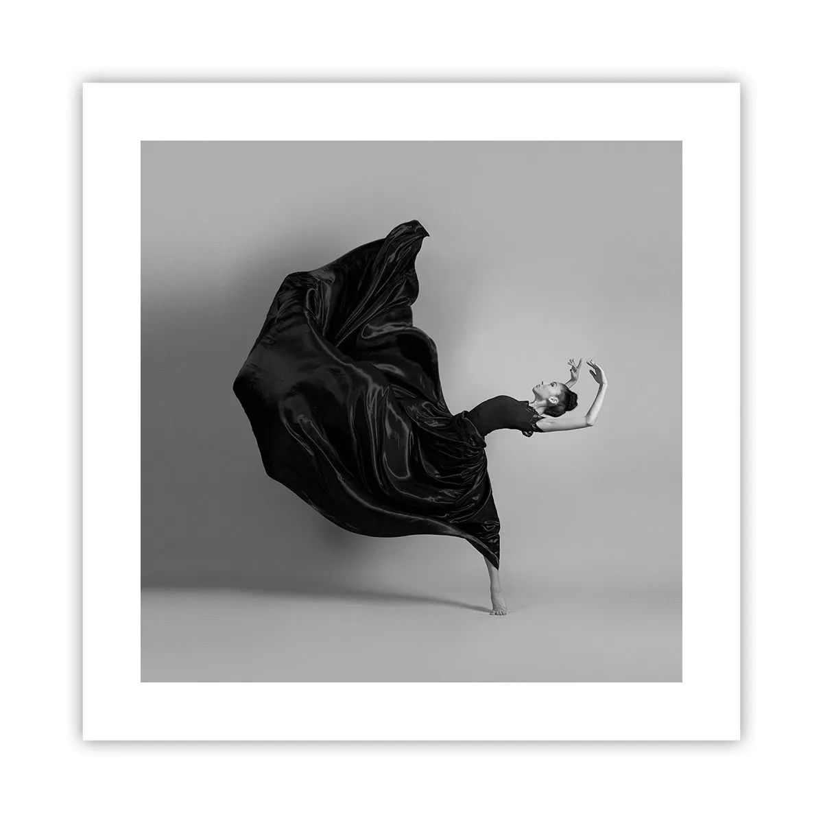 Plakat - Bevinget af musik - 40x40 cm