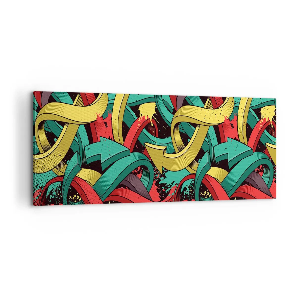 Lærredstryk - Billede på lærred - Hvilken vej skal man gå? - 100x40 cm