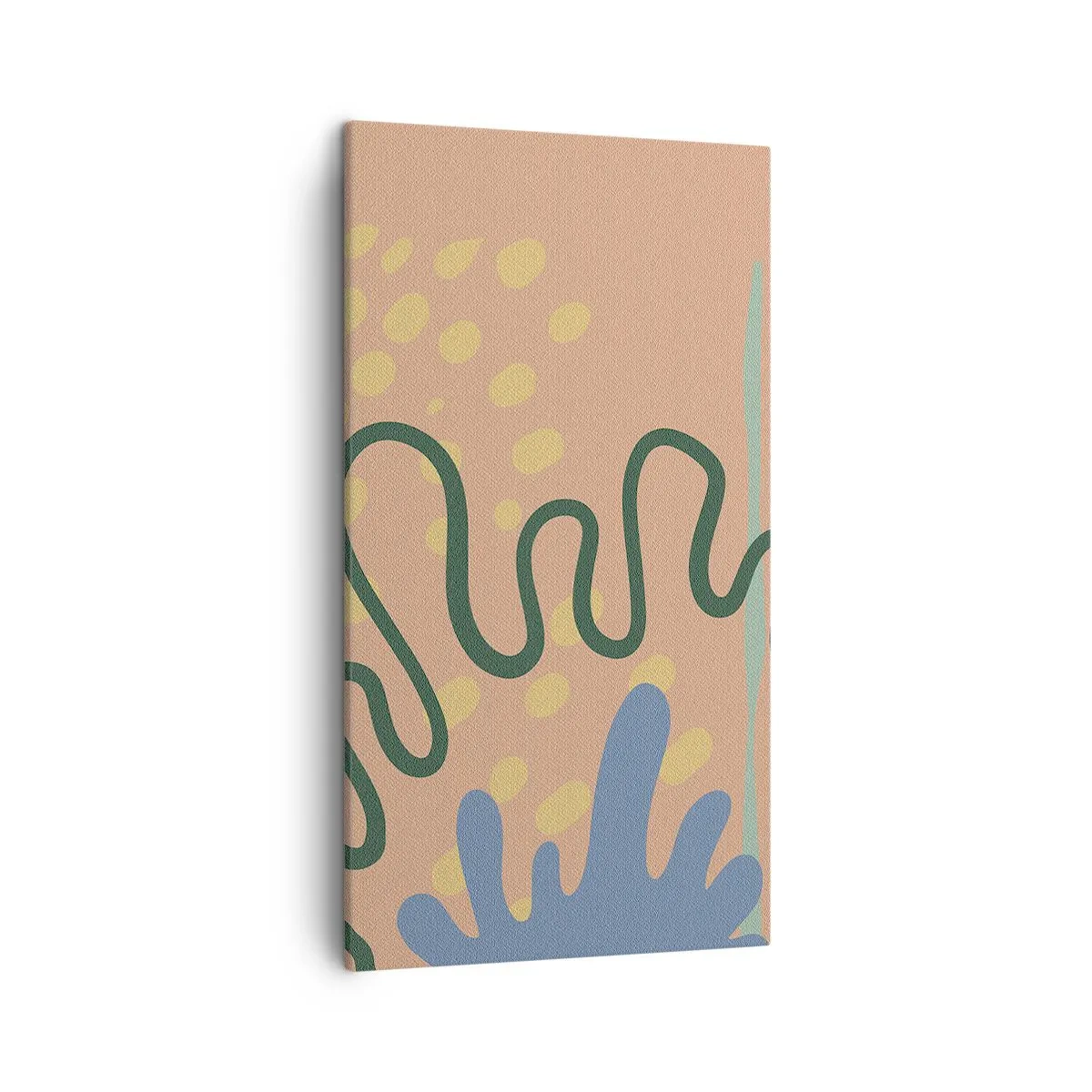 Lærredstryk - Billede på lærred - Abstraktion: naturens mangfoldighed - 45x80 cm