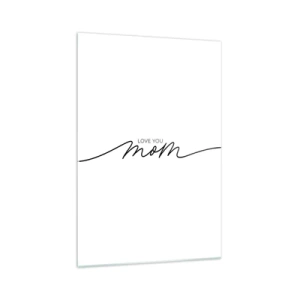 Billede på glas - Stor følelse - 70x100 cm