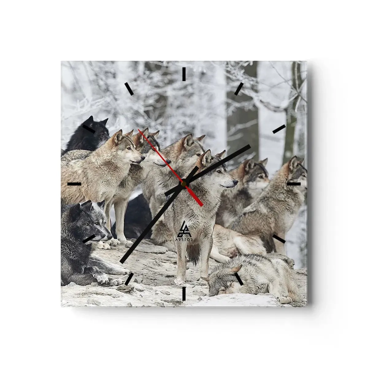 Vægur, Uret - Familie og venner - 30x30 cm