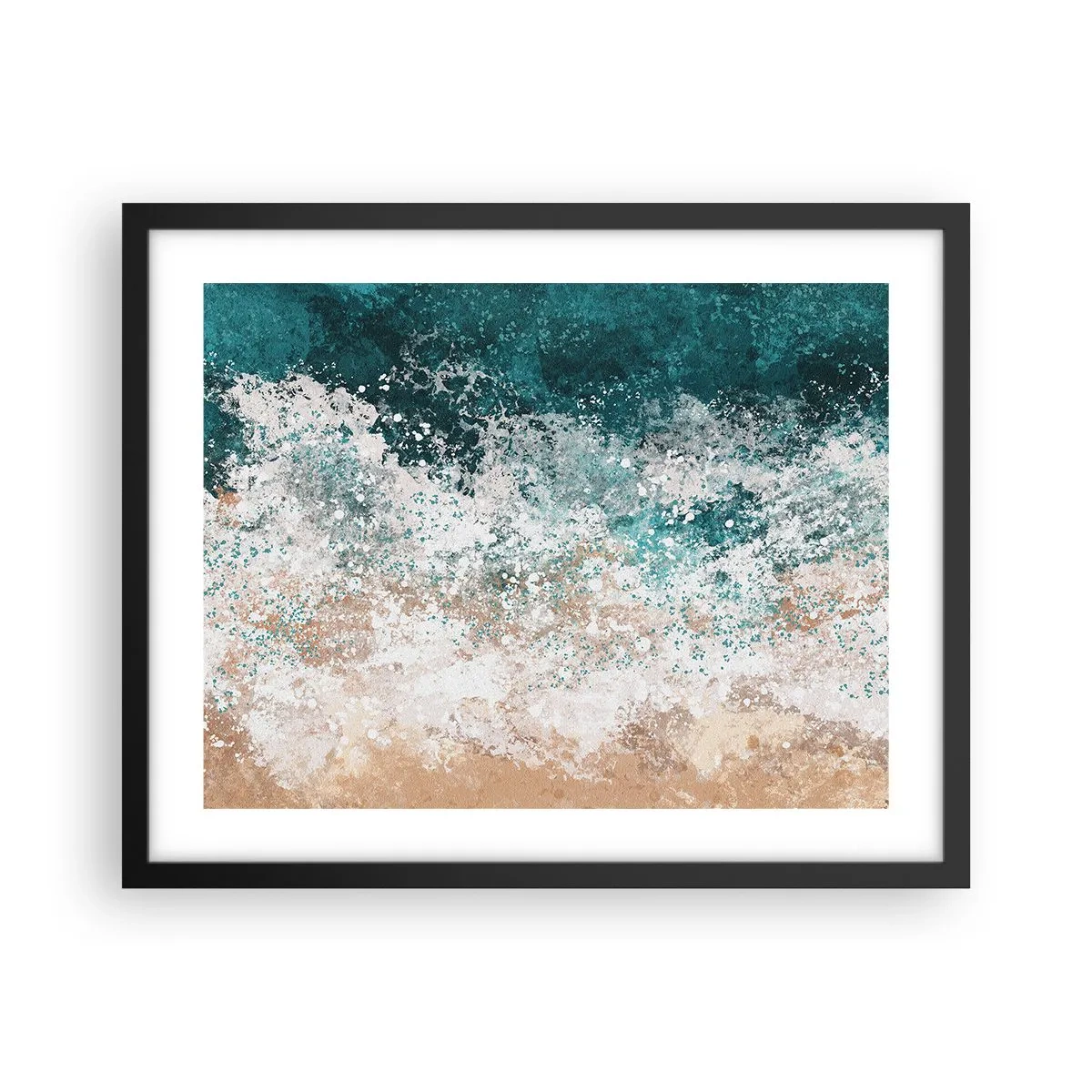 Plakat i sort ramme - Historier fra havet - 50x40 cm