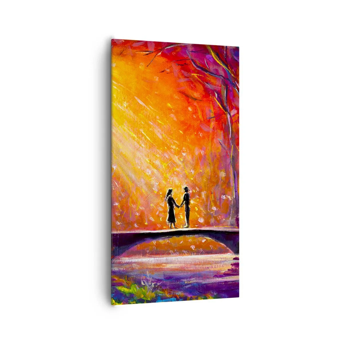 Lærredstryk - Billede på lærred - Himlen elsker dem også - 65x120 cm