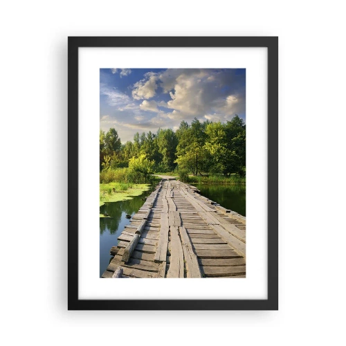 Plakat i sort ramme - Sommer, sommer overalt - 30x40 cm