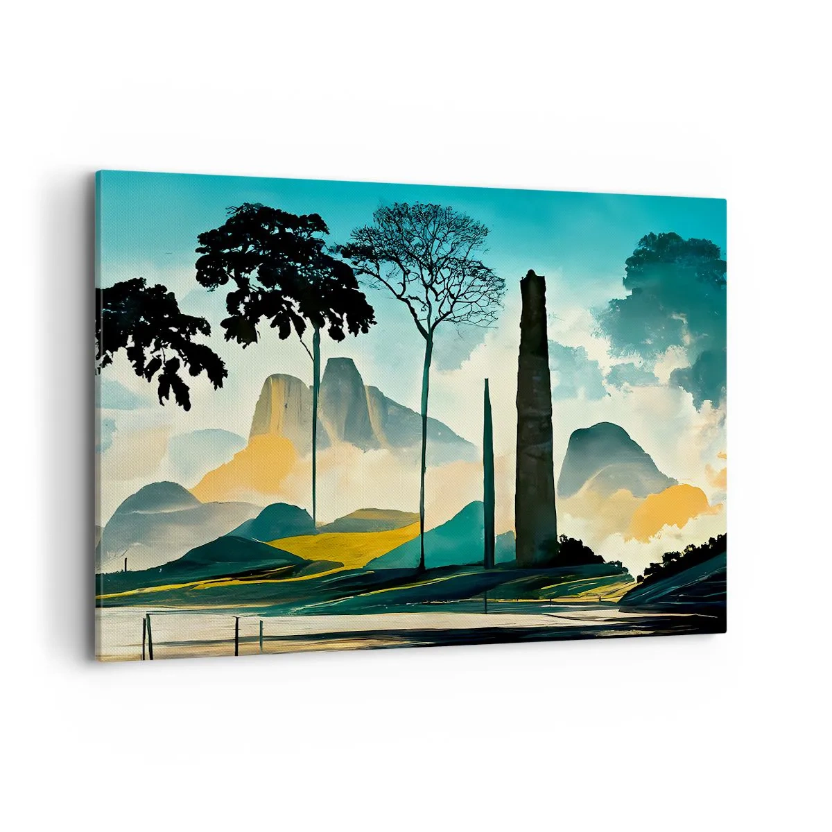 Lærredstryk - Billede på lærred - Stadig højere og højere - 120x80 cm