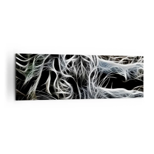 Lærredstryk - Billede på lærred - En undersøgelse af kattens lethed - 160x50 cm