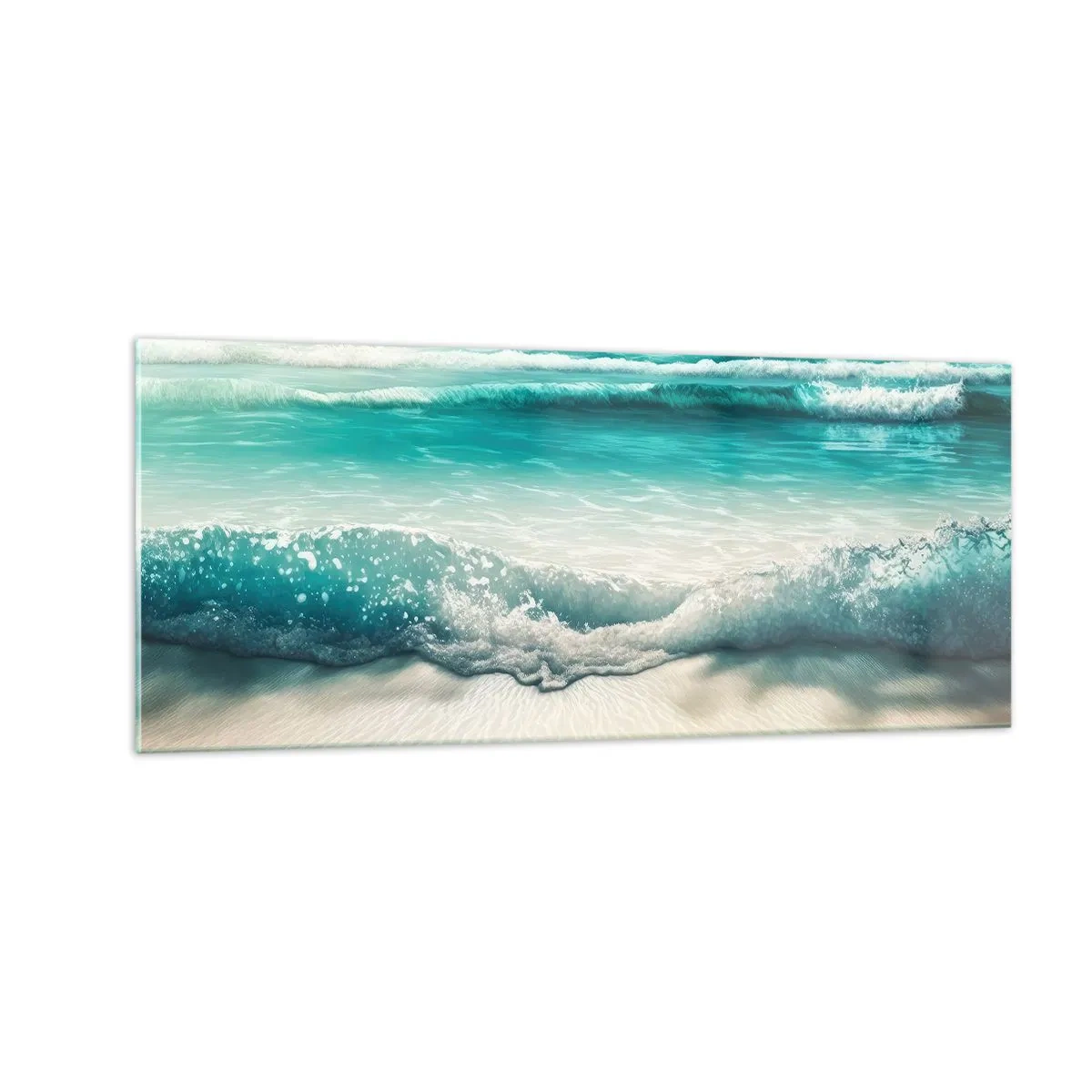 Billede på glas - Havets ro - 100x40 cm