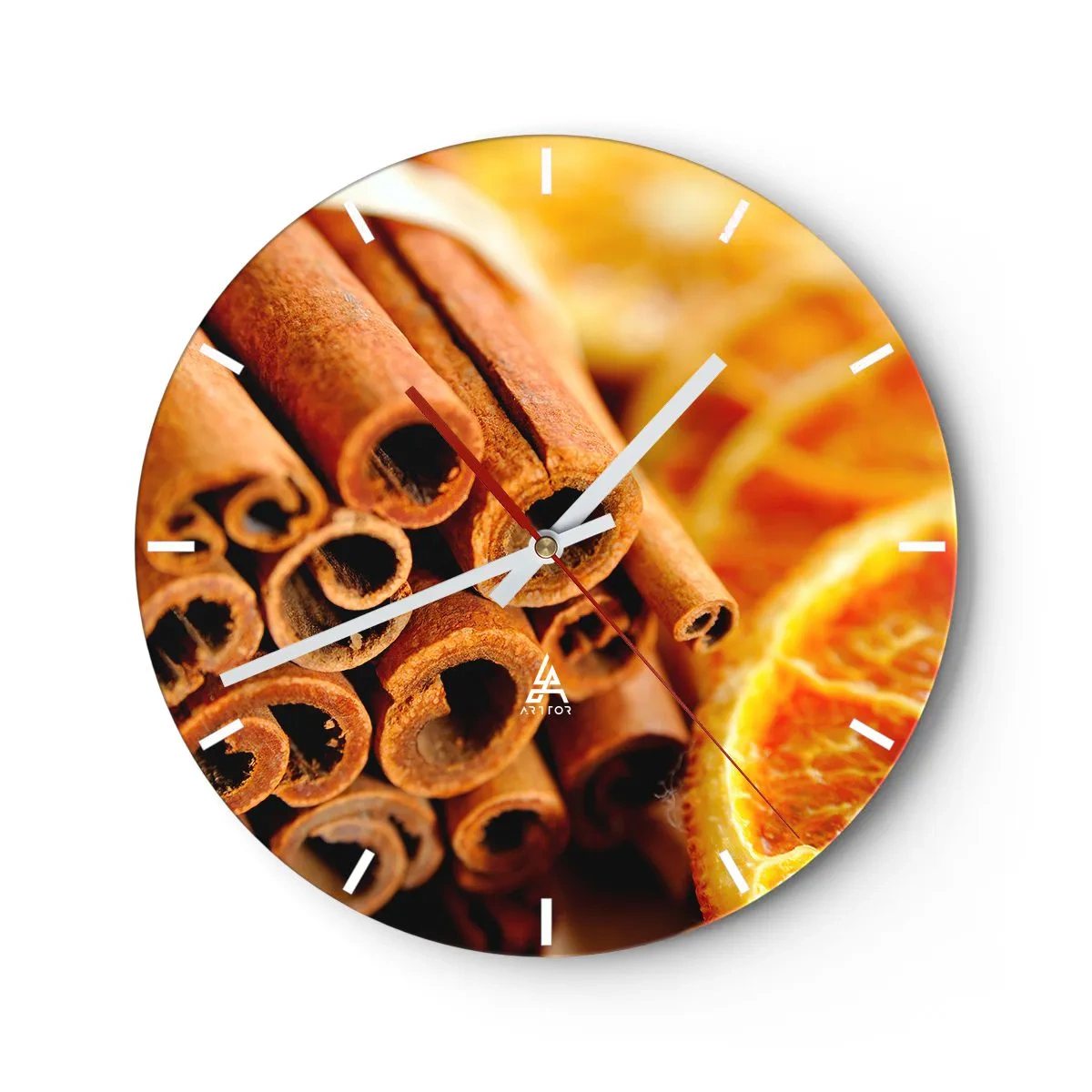 Vægur, Uret - Kan du lugte deres duft? - 40x40 cm