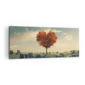 Lærredstryk - Billede på lærred - Der er stadig håb - 100x40 cm
