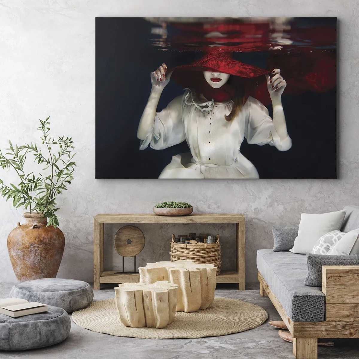 Lærredstryk - Billede på lærred - Vidunderkvinden - 100x70 cm