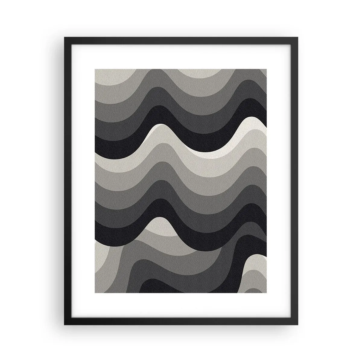 Plakat i sort ramme - Bølge efter bølge - 40x50 cm